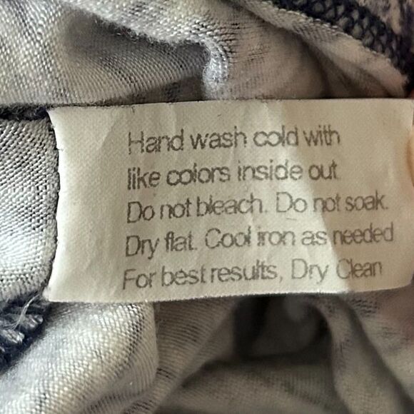 Tori Richard Chevron Design Blue & White Dress Small - Picture 7 of 8